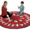 New 😉 Flagship Carpets Hands That Teach Rug, 6 Feet, Round 🎉 -Childcraft Sales 089428 ecommfullsize