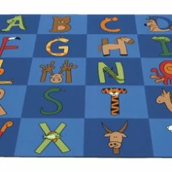 Top 10 🛒 Carpets For Kids A To Z Animals Rug, Rectangle, 7 Feet 6 Inches X 12 Feet, Multicolored 🔥