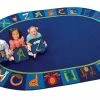 Promo ⭐ Carpets For Kids A To Z Animals Rug, 6 Feet 9 Inches X 9 Feet 5 Inches, Oval, Multicolored 🎉 -Childcraft Sales 1285592 A ecommfullsize