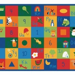 Best Sale π Carpets For Kids Blocks Learning Rug, 5 Feet 10 Inches X 8 Feet 4 Inches, Rectangle, Multicolored π