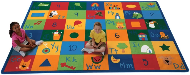 Best Sale π Carpets For Kids Blocks Learning Rug, 5 Feet 10 Inches X 8 Feet 4 Inches, Rectangle, Multicolored π 4 Best Sale π Carpets For Kids Blocks Learning Rug, 5 Feet 10 Inches X 8 Feet 4 Inches, Rectangle, Multicolored π - Image 2