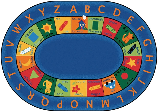 Deals β Carpets For Kids Bilingual Circletime Rug, 6 Feet 9 Inches X 9 Feet 5 Inches, Oval, Blue π€© 3 Deals β Carpets For Kids Bilingual Circletime Rug, 6 Feet 9 Inches X 9 Feet 5 Inches, Oval, Blue π€©