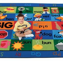 New 🤩 Carpets For Kids Rhyme Time Rug, 7 Feet 6 Inches X 12 Feet, Rectangle, Multicolored 👏