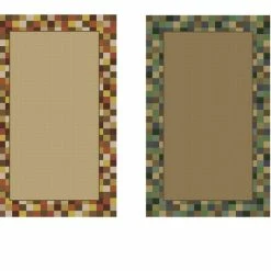 Hot Sale 👍 Flagship Carpets Border Blocks Carpet, 4 X 6 Feet, Rectangle ⌛