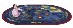 Alternative view of Coupon ⭐ Flagship Carpets All The Little Children, 5 Feet 10 Inches X 8 Feet 4 Inches, Oval 💯