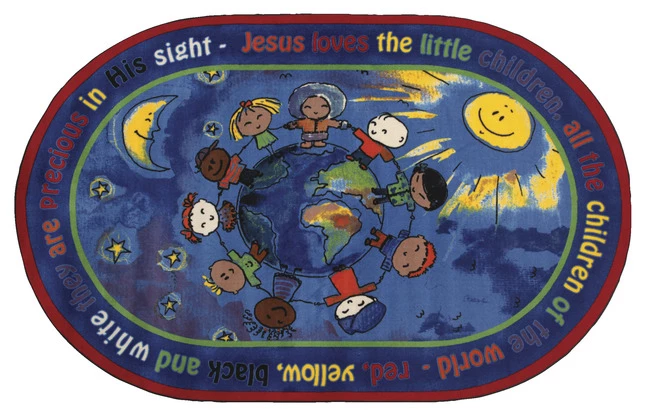 Cheap βοΈ Flagship Carpets All The Little Children, 7 Feet 6 Inches X 12 Feet, Oval π 3 Cheap βοΈ Flagship Carpets All The Little Children, 7 Feet 6 Inches X 12 Feet, Oval π