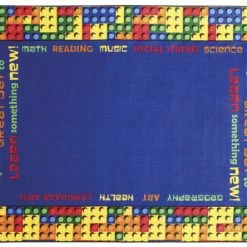 Deals 🔔 Flagship Carpets Learning Blocks Carpet, 5 Feet 10 Inches X 8 Feet 4 Inches, Rectangle 🎉
