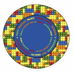Buy 🎉 Flagship Carpets Learning Blocks Carpet, 6 Feet, Round 🎉