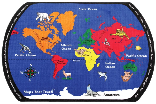 New π Flagship Carpets Maps That Teach Carpet, 7 Feet 6 Inches X 12 Feet, Oval βοΈ 3 New π Flagship Carpets Maps That Teach Carpet, 7 Feet 6 Inches X 12 Feet, Oval βοΈ