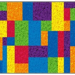 Cheap ⌛ Flagship Carpets Terrific Squares Carpet, 5 Feet 10 Inches X 8 Feet 4 Inches, Rectangle 🎁
