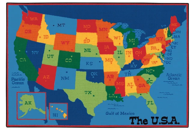 Coupon β¨ Carpets For Kids KID$Value PLUS USA Map Carpet, 8 X 12 Feet, Rectangle, Multicolored π 3 Coupon β¨ Carpets For Kids KID$Value PLUS USA Map Carpet, 8 X 12 Feet, Rectangle, Multicolored π