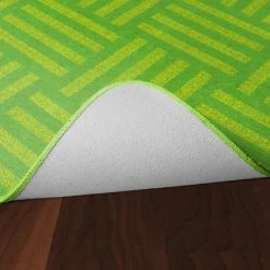 Alternative view of Best deal 😍 Flagship Carpets Hashtag Tone On Tone, Lime, 7 Feet 6 Inches X 12 Feet, Rectangle 👍