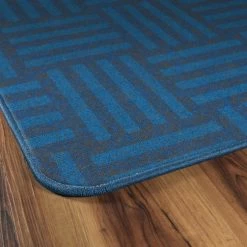 Alternative view of Brand new 🎉 Flagship Carpets Hashtag Tone On Tone, 7 Feet 6 Inches X 12 Feet, Blue 🥰