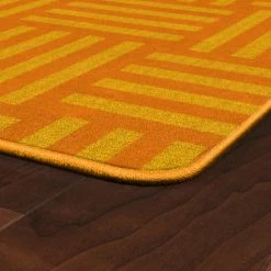 Brand new 🔥 Flagship Carpets Hashtag Tone On Tone, 7 Feet 6 Inches X 12 Feet, Orange 😀 -Childcraft Sales 1527748 C ecommfullsize