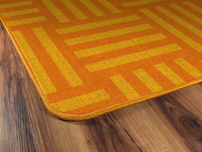 Discount π Flagship Carpets Hashtag Tone On Tone, 6 Feet X 8 Feet 4 Inches, Orange π 6 Discount π Flagship Carpets Hashtag Tone On Tone, 6 Feet X 8 Feet 4 Inches, Orange π - Image 4