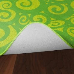 Buy 🧨 Flagship Carpets Swirl Tone On Tone, 6 Feet X 8 Feet 4 Inches, Lime 🌟 -Childcraft Sales 1527754 B ecommfullsize
