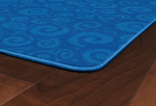 Cheapest π Flagship Carpets Swirl Tone On Tone, 7 Feet 6 Inches X 12 Feet, Blue π 7 Cheapest π Flagship Carpets Swirl Tone On Tone, 7 Feet 6 Inches X 12 Feet, Blue π - Image 5