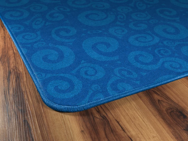 Cheapest π Flagship Carpets Swirl Tone On Tone, 7 Feet 6 Inches X 12 Feet, Blue π 6 Cheapest π Flagship Carpets Swirl Tone On Tone, 7 Feet 6 Inches X 12 Feet, Blue π - Image 4