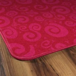 Cheapest 🥰 Flagship Carpets Swirl Tone On Tone, Cherry, 6 Feet X 8 Feet 4 Inches, Rectangle 🔔 -Childcraft Sales 1527760 D ecommfullsize
