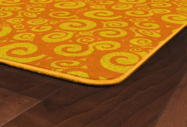 Hot Sale βοΈ Flagship Carpets Swirl Tone On Tone, Orange, 6 Feet X 8 Feet 4 Inches π 6 Hot Sale βοΈ Flagship Carpets Swirl Tone On Tone, Orange, 6 Feet X 8 Feet 4 Inches π - Image 4