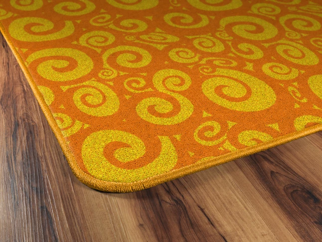 Hot Sale βοΈ Flagship Carpets Swirl Tone On Tone, Orange, 6 Feet X 8 Feet 4 Inches π 5 Hot Sale βοΈ Flagship Carpets Swirl Tone On Tone, Orange, 6 Feet X 8 Feet 4 Inches π - Image 3