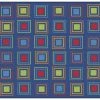 Budget 🎉 Carpets For Kids Primary Squares Carpet, 4 X 6 Feet, Rectangle, Blue 😍 -Childcraft Sales 1536814 ecommfullsize
