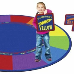 Alternative view of Top 10 😍 Flagship Carpets My Favorite Colors Carpet Seating Squares, 16 X 16 Inches, Set Of 12 💯