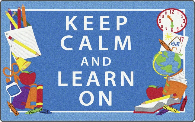 Buy π Flagship Carpets Keep Calm And Learn On Rug, Blue, 4 X 6 Feet, Rectangle, Blue π 3 Buy π Flagship Carpets Keep Calm And Learn On Rug, Blue, 4 X 6 Feet, Rectangle, Blue π