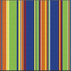 Hot Sale 👏 Flagship Carpets Stripes Carpet, Primary Colors, 6 Feet X 8 Feet 4 Inches, Rectangle 😉