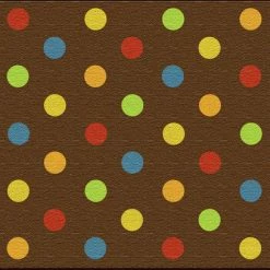 Outlet 🎁 Flagship Carpets Dots Carpet, Muted Colors, 6 Feet X 8 Feet 4 Inches, Rectangle 💯