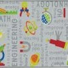 Buy 😉 Flagship Carpets STEM Carpet, 7 Feet 6 Inches X 12 Feet, Rectangle, Gray 🎉 -Childcraft Sales 1595573 A ecommfullsize 1