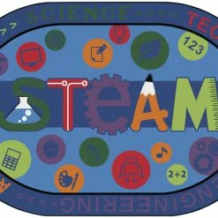 Wholesale 🔥 Carpets For Kids KID$Value PLUS STEAM Carpet, 4 X 6 Feet, Rectangle, Blue 😍