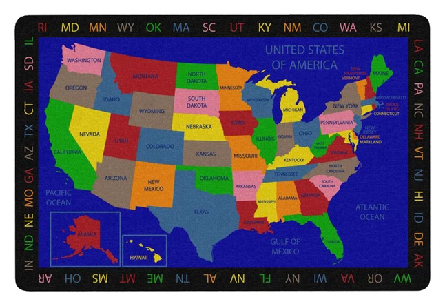 Deals β Childcraft Geography United States Of America Carpet, 6 X 9 Feet, Rectangle 𧨠3 Deals β Childcraft Geography United States Of America Carpet, 6 X 9 Feet, Rectangle π§¨