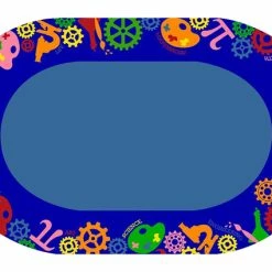Hot Sale 🎉 Childcraft STEAM Carpet, 8 X 12 Feet, Oval 🎁