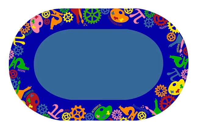 Hot Sale π Childcraft STEAM Carpet, 8 X 12 Feet, Oval π 3 Hot Sale π Childcraft STEAM Carpet, 8 X 12 Feet, Oval π