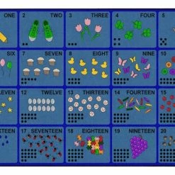 Budget 🥰 Childcraft Learn To Count Carpet, 6 X 9 Feet, Rectangle 😉