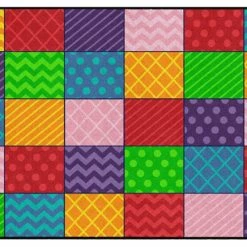Best deal π₯ Childcraft ABC Furnishings Pattern Squares Carpet, 5 Feet X 8 Feet, Rectangle π€©
