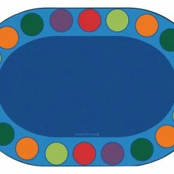 Best Pirce ⌛ Carpets For Kids Seating Circles Circletime Rug, 6 Feet X 9 Feet, Oval, Multicolored 🤩