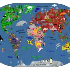 Coupon 🛒 Flagship Carpets World Traveler, 7 Feet 6 Inches X 12 Feet, Oval, Primary 🌟