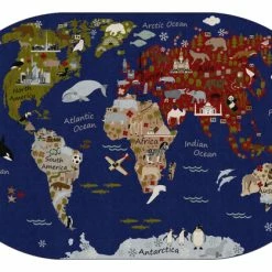 Best reviews of 🎁 Flagship Carpets World Traveler, 7 Feet 6 Inches X 12 Feet, Oval, Earthtone ❤️