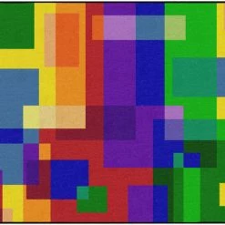 Buy π Childcraft Geo Squares Carpet, 6 X 9 Feet, Rectangle π§¨