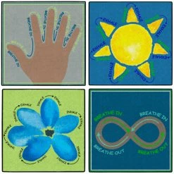 Promo π Childcraft Breathe With Me Carpet Squares, 30 X 30 Inches, Set Of 4 β