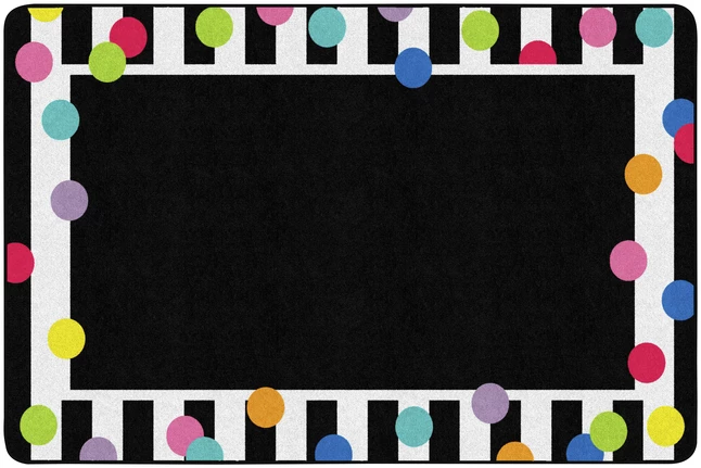 Best Pirce π Schoolgirl Style Just Teach Black & White Polka Dot Border Rug, 7 Feet 6 Inches X 12 Feet, Black And White 𧨠3 Best Pirce π Schoolgirl Style Just Teach Black & White Polka Dot Border Rug, 7 Feet 6 Inches X 12 Feet, Black And White π§¨