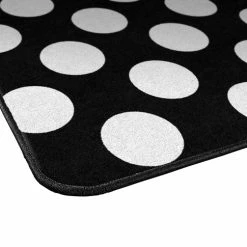Alternative view of Best Sale ❤️ Schoolgirl Style Simply Stylish Black & White Polka Dot Rug, 7 Feet 6 Inches X 12 Feet ✔️