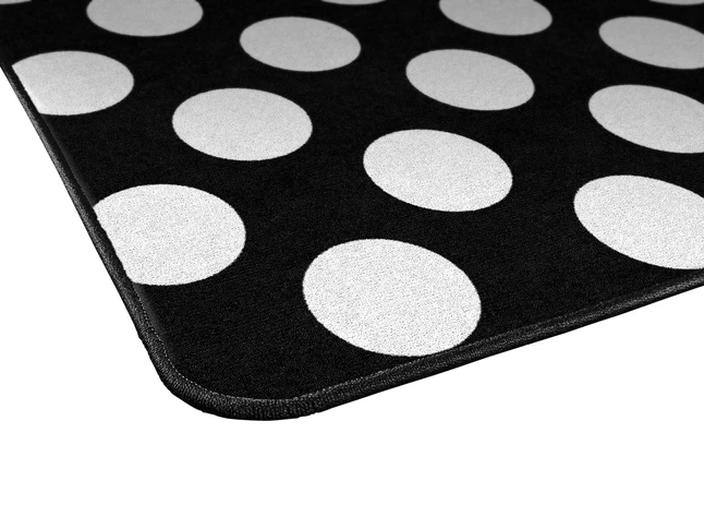 Best Sale ❤️ Schoolgirl Style Simply Stylish Black & White Polka Dot Rug, 7 Feet 6 Inches X 12 Feet ✔️ 4 Best Sale ❤️ Schoolgirl Style Simply Stylish Black & White Polka Dot Rug, 7 Feet 6 Inches X 12 Feet ✔️ - Image 2