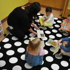 Best Sale ❤️ Schoolgirl Style Simply Stylish Black & White Polka Dot Rug, 7 Feet 6 Inches X 12 Feet ✔️ 8 Best Sale ❤️ Schoolgirl Style Simply Stylish Black & White Polka Dot Rug, 7 Feet 6 Inches X 12 Feet ✔️ -Childcraft Sales 2089089 C ecommfullsize 1