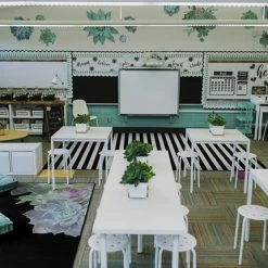 Alternative view of Buy ⌛ Schoolgirl Style Simply Stylish Black & White Stripe Rug, 7 Feet 6 Inches X 12 Feet 🧨