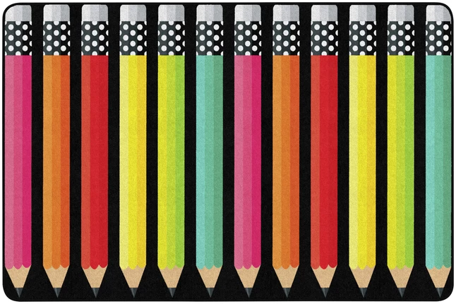 Hot Sale π Schoolgirl Style Black & White Stylish Brights Pencils Rug, 7 Feet 6 Inches X 12 Feet 𧨠3 Hot Sale π Schoolgirl Style Black & White Stylish Brights Pencils Rug, 7 Feet 6 Inches X 12 Feet π§¨