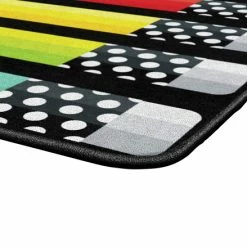 Alternative view of Buy 🥰 Schoolgirl Style Black & White Stylish Brights Pencils Rug, 5 Feet X 7 Feet 6 Inches 🎁