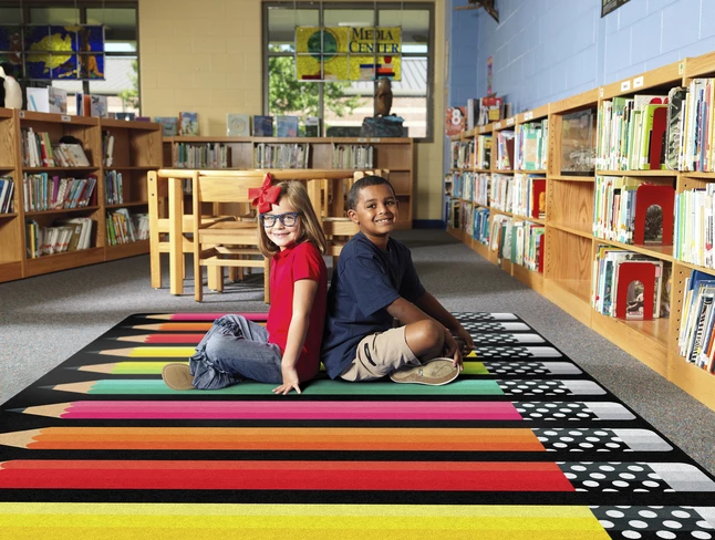 Buy π₯° Schoolgirl Style Black & White Stylish Brights Pencils Rug, 5 Feet X 7 Feet 6 Inches π 6 Buy π₯° Schoolgirl Style Black & White Stylish Brights Pencils Rug, 5 Feet X 7 Feet 6 Inches π - Image 4